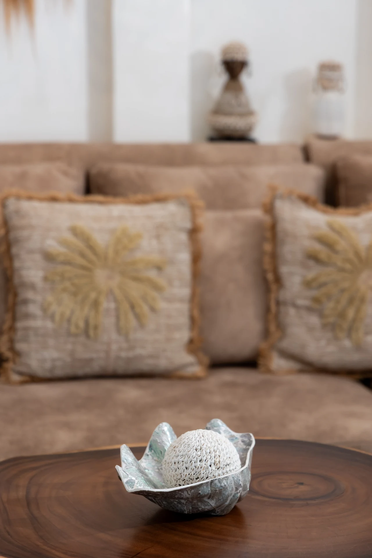 Comfort Villa — boho living room with rattan seating (Villa Ginger) — photo 27